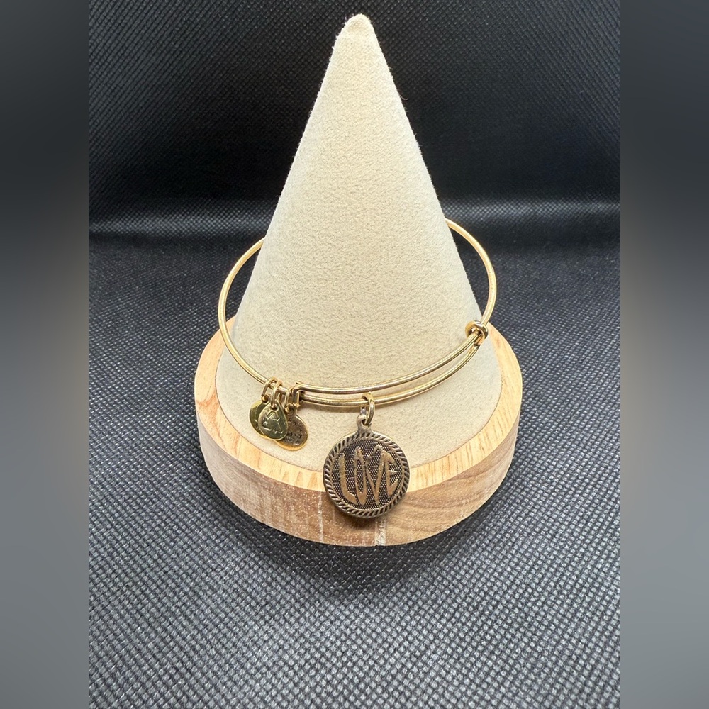 💛ALEX AND ANI💛Love Charm Bangle in Rafaelian Gold/GC
